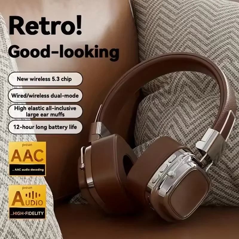 Retro Trendy Wireless Headphones CR8 β Iconic Design, Premium Sound