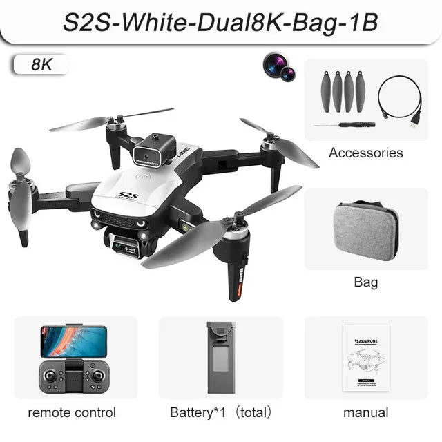 S2S 8K GPS Drone – Power, Precision & Performance in Every Flight