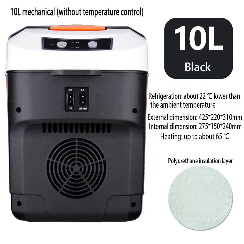 Portable Car and Home Mini Refrigerator – 10L Dual Function (Hot & Cold)