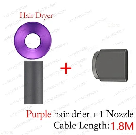 Super Hair Dryer with 6 Nozzles – 1600W Professional Ionic Hair Dryer