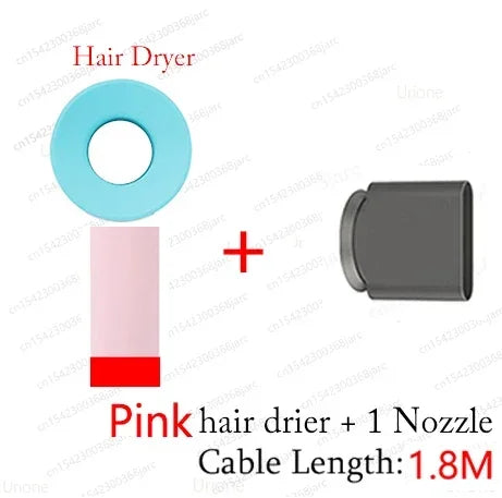 Super Hair Dryer with 6 Nozzles – 1600W Professional Ionic Hair Dryer
