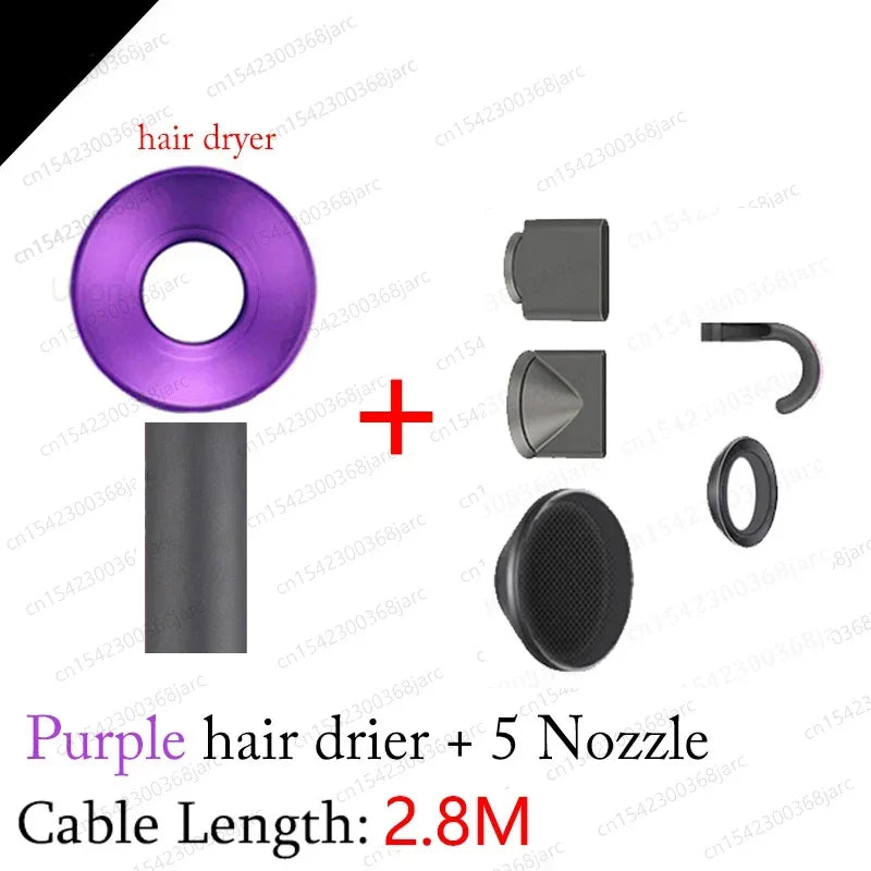 Super Hair Dryer with 6 Nozzles – 1600W Professional Ionic Hair Dryer