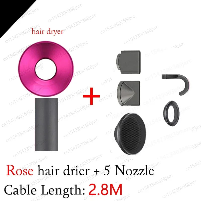 Super Hair Dryer with 6 Nozzles – 1600W Professional Ionic Hair Dryer