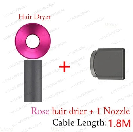Super Hair Dryer with 6 Nozzles – 1600W Professional Ionic Hair Dryer
