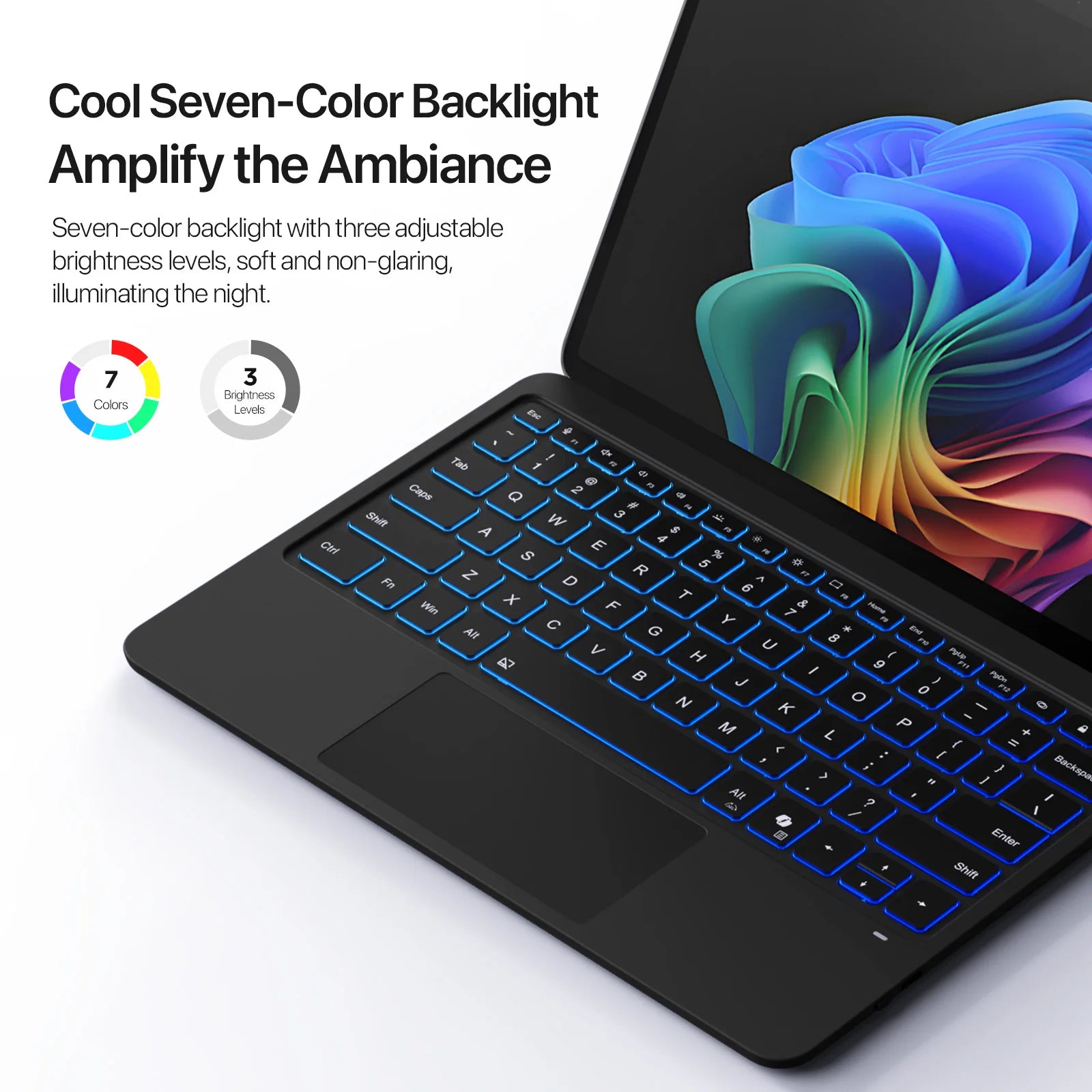 Detachable Magnetic Keyboard – Slim and Responsive Design