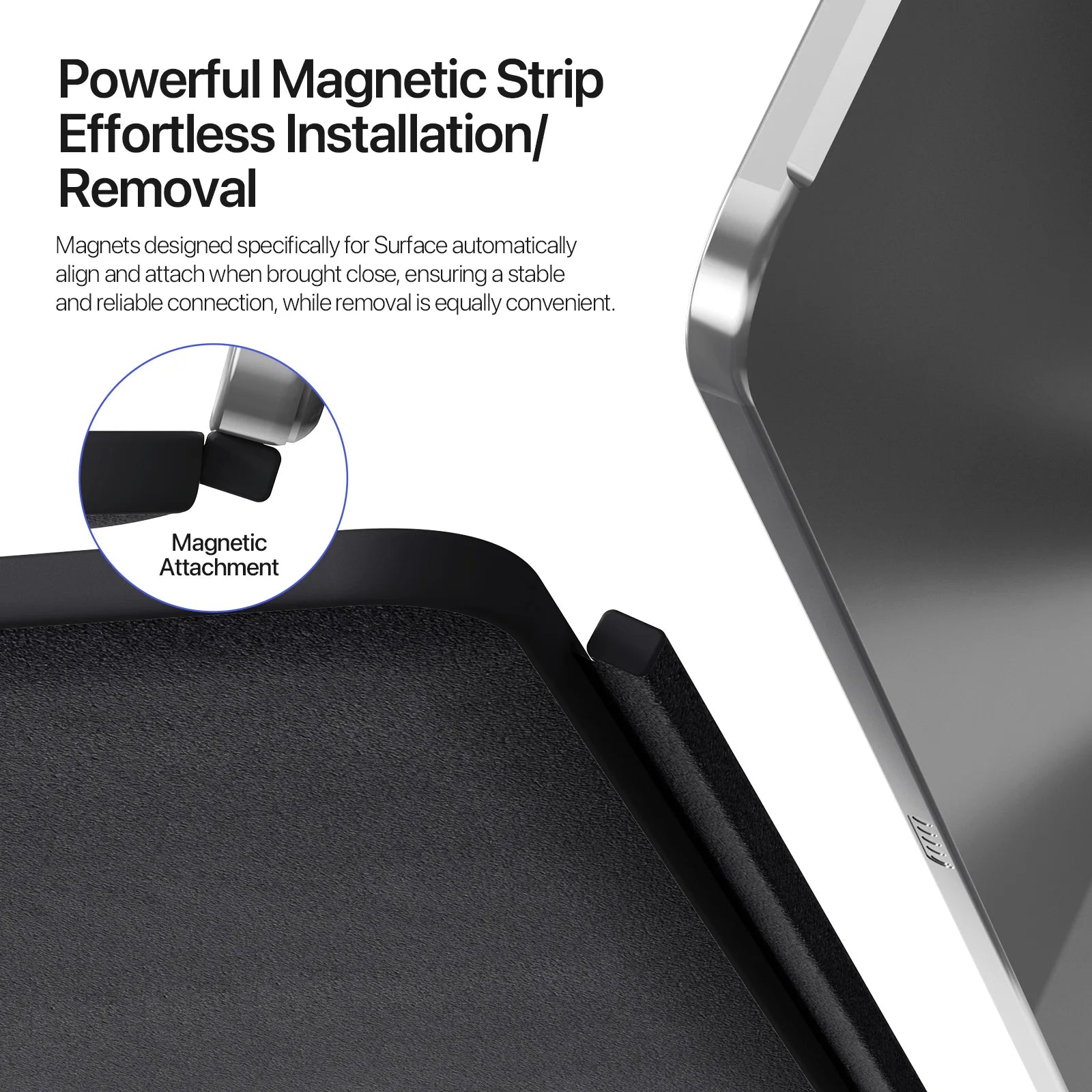 Detachable Magnetic Keyboard – Slim and Responsive Design
